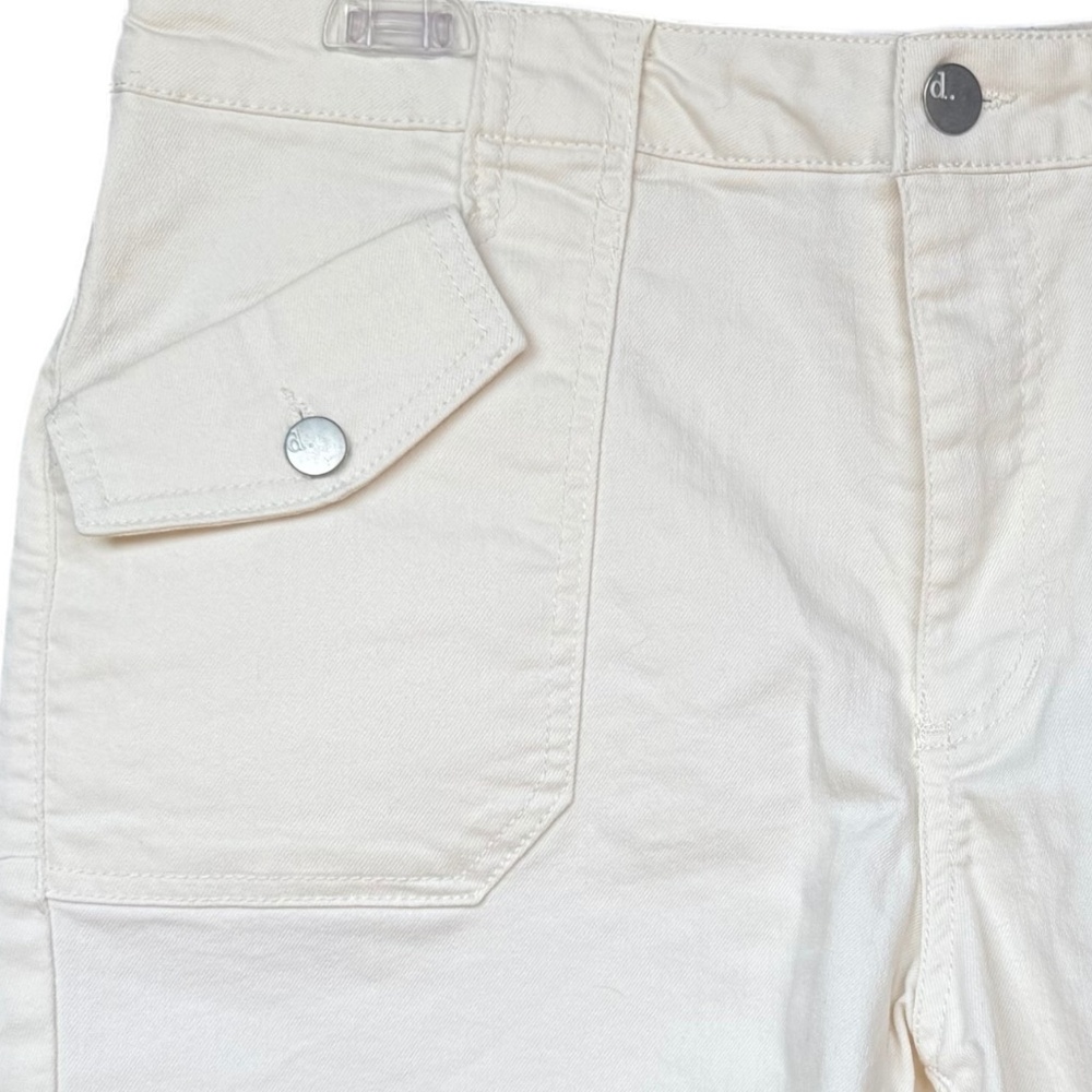 d. jeans Off White Denim Shorts Sz 14 - Picture 2 of 5